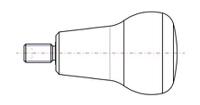 26662 Elesa  Natural Clamping Knob, Blind Hole