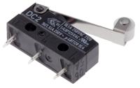 dc2c-a1rc ZF Roller Lever Micro Switch, Solder Terminal, 10.1 A @ 250 V ac, SPDT, IP6K7
