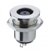 1614-21 Lumberg, 1614 DC Socket Rated At 10.0A, 24.0 V, Snap-In, length 16.5mm, Nickel