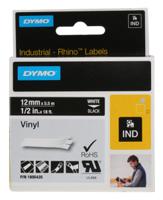 1805435 Dymo White on Black Label Printer Tape, 5.5 m Length, 12 mm Width