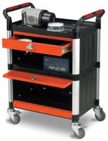 669-3756 RS PRO 3 Shelf Aluminium Trolley, 630 x 424mm, 150kg Load