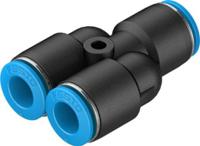 qsy-8-50 Festo QSY Series Y Tube-to-Tube Adaptor, Push In 8 mm to Push In 8 mm, Tube-to-Tube Connection Style, 130809