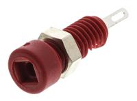 930308101 Hirschmann Test & Measurement Red Female Banana Socket, 2mm Connector, Solder Termination, 6A, 60V dc, Nickel, Tin