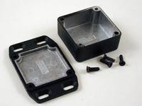 1590wllbflbk Hammond 1590 Series Die Cast Aluminium Enclosure, IP65, Flanged, 25 x 51 x 77mm