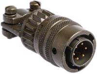 pt06a-10-6psr Amphenol Industrial, PT, Copper Alloy 6 Way Cable Mount MIL Spec Circular Connector PlugGreen, Pin Contacts,Shell Size