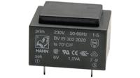 ei306-3361 Hahn 7.5V ac PCB Mount PCB Transformer, 3VA