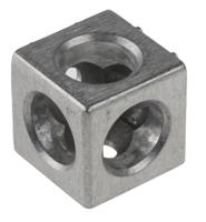 3842549864 Bosch Rexroth M6 Corner Cube Kit, Connecting Component, Strut Profile 30 mm, Groove Size 8mm