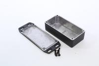 1590g2flbk Hammond 1590 Series Die Cast Aluminium Enclosure, IP54, Flanged, 101 x 101 x 31mm
