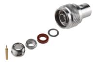 r162012000w Radiall, Plug Cable Mount N Connector, 75Ω, Clamp Termination, Straight Body