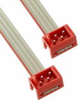 2205060-3 TE Connectivity Micro-MaTch Series Flat Ribbon Cable, 4-Way, 1.27mm Pitch, 200.5mm Length, Micro-MaTch IDC to