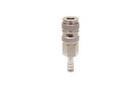 325-486 RS PRO Brass, Steel Female Pneumatic Quick Connect Coupling, BSPT 1/4 in Male Threaded