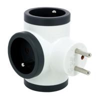 049435 Legrand French / German Multi Outlet Plug, 16A, Plug-In