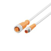 evw184 ifm electronic Male 1 way M8 to Female 1 way M12 Sensor Actuator Cable, 1.5 m
