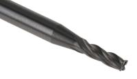 s90420 Dormer End Mill, 2mm Cutter, Solid Carbide, 3 mm Shank, 6mm Cut Length