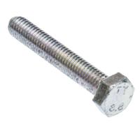 527-549 RS PRO Bright Zinc Plated Steel, Hex Bolt, M8 x 50mm