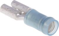 640905-1 TE Connectivity PIDG FASTON .250 Blue Insulated Female Spade Connector, Receptacle, 6.35 x 0.81mm Tab Size, 1.3mm² to