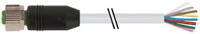 7000-17041-2951000 Murrelektronik Limited Female 8 way M12 to Free Cable End Sensor Actuator Cable, 10 m