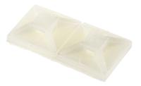 151-01802-mb2a-pa66-wh HellermannTyton Self Adhesive Natural Cable Tie Mount 13 mm x 13mm, 2.7mm Max. Cable Tie Width