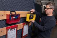 kitslimview-redpermit-display-station Brady Red 12-Lock Steel Group Lockout & Permit Control, 8.38mm Shackle