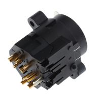 ncj9fi-s Neutrik Panel Mount XLR Connector, Female to Female, 50 V, 6 Way, Gold over Nickel Plating
