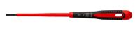 be-8220s Bahco Slotted  Screwdriver, 3 x 0.5 mm Tip, 100 mm Blade, VDE/1000V, 222 mm Overall