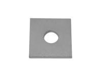 221-6340 Stainless Steel Square Bracket 1 Hole, 12mm Holes, M12 x 40 x 3mm