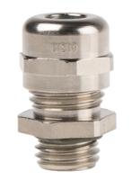 53112530 Lapp SKINTOP Series Nickel Plated Brass Cable Gland, M12 Thread, 3.5mm min., 7mm max., IP68