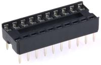 w3120trc Winslow, W3100 2.54mm Pitch Vertical 20 Way, Through Hole Stamped Pin Open Frame IC Dip Socket, 10A