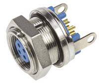9-1437719-9 TE Connectivity Circular Connector, 4 Contacts, Panel Mount, Subminiature Connector, Socket, Female, IP65, TRIAD 01