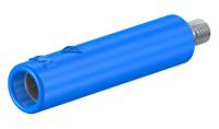 231031-23 Staubli Blue Female Banana Socket, 4 mm Connector, Screw Termination, 32A, 600V, Nickel Plating