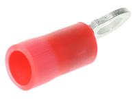 170780-1 TE Connectivity, PLASTI-GRIP Insulated Ring Terminal, M3 Stud Size, 0.26mm² to 1mm² Wire Size, Red