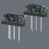 05023451001 Wera 10 piece T Shape Imperial Hex Key Set, 1 x 3/32x150 mm, 1 x 7/64x150 mm, 1 x 1/8x150 mm, 1 x 9/64x150 mm, 1 x
