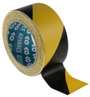 at8 Advance Tapes AT8 Black/Yellow PVC 33m Hazard Tape, 0.14mm Thickness