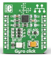 mikroe-1379 MikroElektronika GYRO Click Gyroscope Sensor MikroBus Click Board for L3GD20