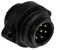 932326100-ca-6-gs Hirschmann Circular Connector, 6 Contacts, Flange, 21.8 mm Connector, Plug, Male, IP67, CA Series