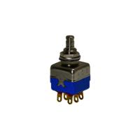 13445a APEM 1300 Series Series Push Button Switch, DP, Bushing, 11.9mm Cutout, On/Mom, 30V dc