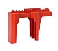 800111 Brady Red 4-Lock Ultra-tough Polypropylene Ball Valve Lockout, 7.24mm Shackle, 31.75mm Attachment