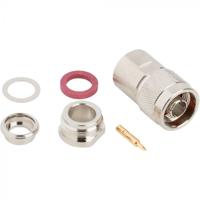 082-202-rfx Amphenol RF Plug Cable Mount N Connector, Clamp Termination, Straight Body