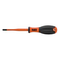 32247ins Klein Tools Pozidriv Insulated Screwdriver, PZ2 Tip, 100 mm Blade, VDE/1000V, 210 mm Overall