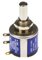 535b1102jc Vishay 535 1kΩ Rotary Potentiometer 5-Turns 1-Gang Panel Mount, 535B1102JC