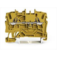 2002-1206 WAGO  TOPJOB S Series Yellow, 2.5mm², 1-Level, Push-In Cage Clamp Termination, ATEX, EAC Ex, IECEx
