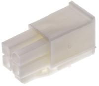 172167-1 TE Connectivity, Mini-Universal MATE-N-LOK Male Connector Housing, 4.14mm Pitch, 4 Way, 2 Row