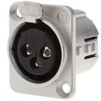 716-0400 Deltron Panel Mount XLR Connector, Female, 50 V ac, 4 Way, Silver Plating