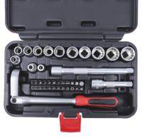 253-166 RS PRO 40-Piece Metric 3/8 in Standard Socket/Bit Set with Ratchet