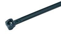 118-04700-t18ros-pa66hs-bk HellermannTyton Cable Tie, Outside Serrated, 100mm x 2.5 mm, Black Polyamide 6.6 (PA66), Pk-100