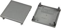 xcbe-64 FlexLink Grey Square End Cap, 64 mm Strut Profile, 11mm Groove