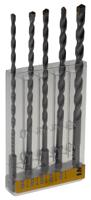 dt60099-qz DeWALT 5-Piece Twist Drill Bit Set for Masonry, Multi-Material, 8mm Max, 4mm Min, Carbide Bits