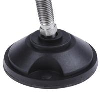 a195005 Nu-Tech Engineering M16 PA Reinforced Nylon Adjustable Foot, 2000kg Static Load Capacity 10° Tilt Angle