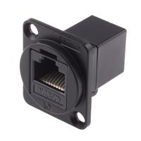 916-0255 RS PRO 2-Port RJ45 Feedthrough Connector, Cat6, UTP