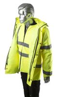 918-5923 Portwest Yellow Men Hi Vis Traffic Jacket, M